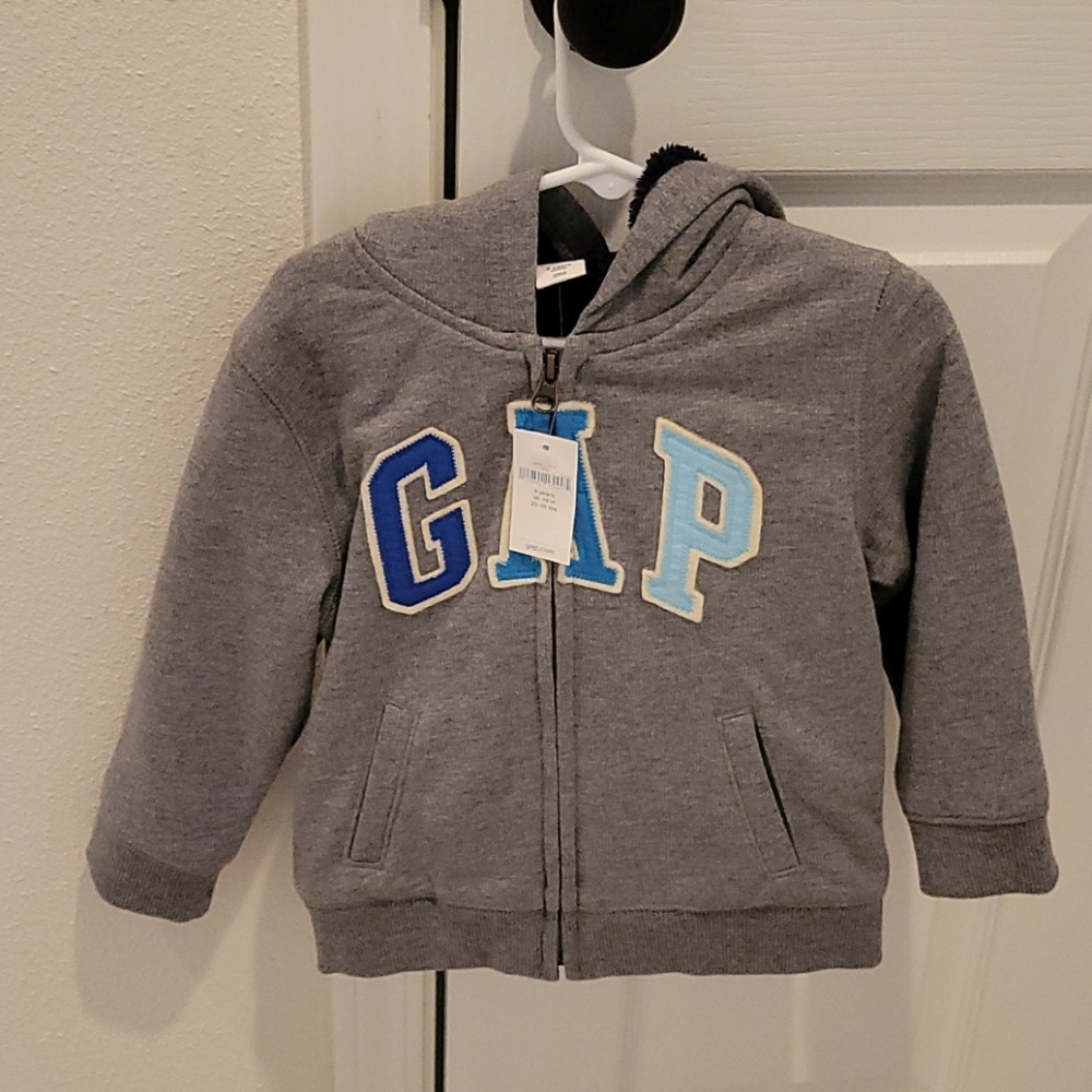 Gap Kids Zip Hoodie Sweatshirt Sweater Fur Sherpa